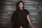 MaisonGrozavu sustainable fashion influence showcased in a luxury streetwear outfit, emphasizing elegance and modern style.