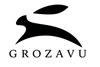 The Grozavu brand logo, featuring a stylized black rabbit silhouette above the brand name 'GROZAVU' in a serif typeface, set against a solid white background.
