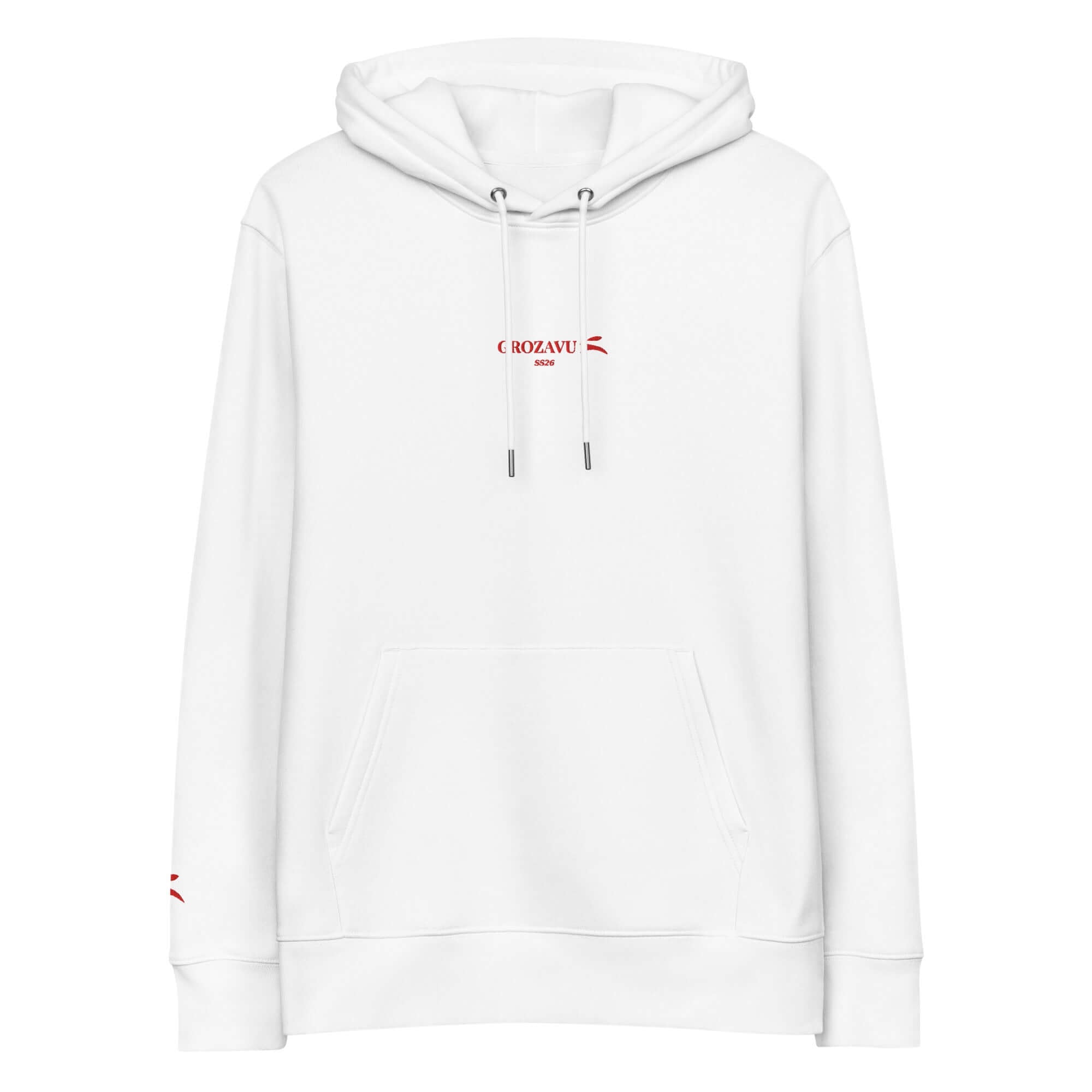 Grozavu Pure Cotton Hoodie in 100% organic cotton, 350 g/m², with metal eyelets