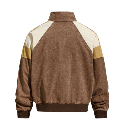 Distressed Letter Jacket –  Loose Fit