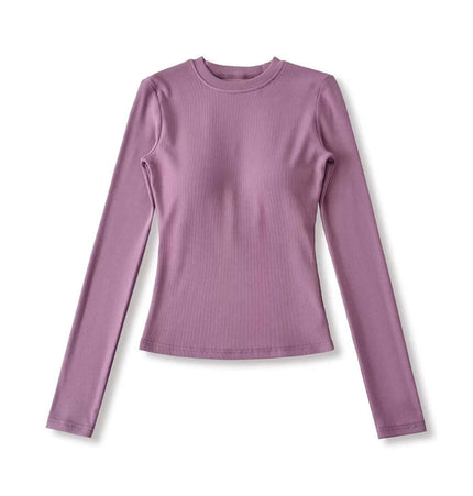 Elastisches Gepolstertes Slim Fit Langarmoberteil