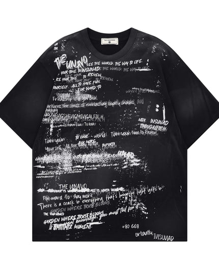 Maison Grozavu Premium Ghost Tee in signature tone — front view showing the premium woven texture