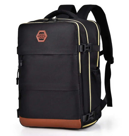 Color Block Multi-Pocket Backpack