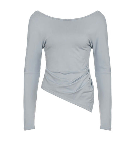 Unregelmäßiges Lässiges Langarmoberteil