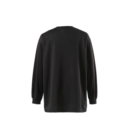 Back view of Digital Print Jersey TShirt - Loose Fit showing long sleeves and relaxed silhouette.