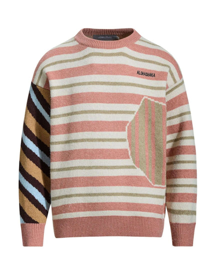 Maison Grozavu Formidable Obsidian Crewneck in signature tone — front view showing the reinforced stitching on the hem