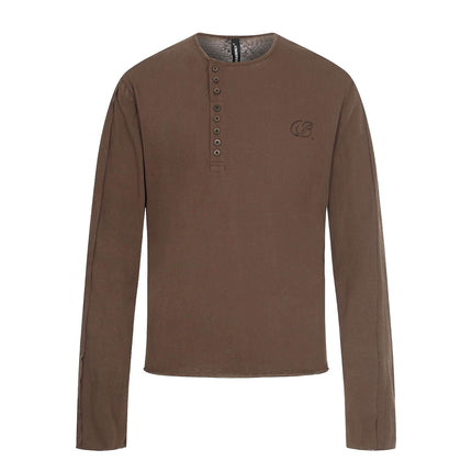 Iconic Long Sleeve Shirt by Grozavu - Close-up (Pos 3)