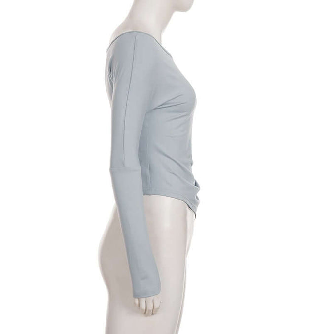 Maglia a maniche lunghe larga e irregolare