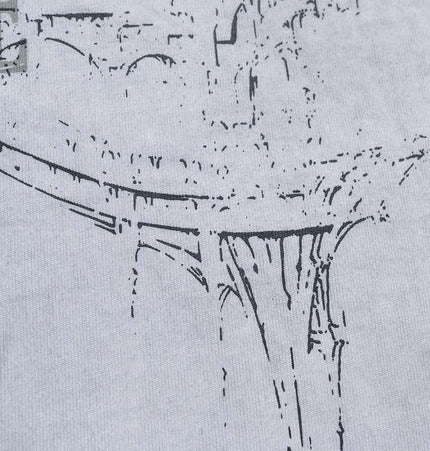 Retro Washed Face Letter TShirt – Loose Fit detailed graphic print on soft cotton fabric.