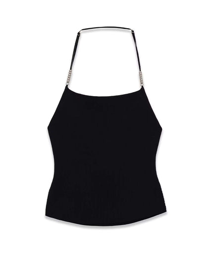 Maison Grozavu Sable Tank Loom in signature tone — front view showing the reinforced stitching on the hem