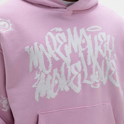 Printed Top and Long Pants – Street Fit in pink featuring bold graphic print for a modern streetwear look.