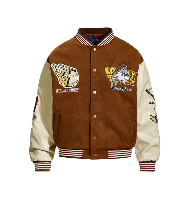 Giacca Vintage a Blocchi di Colore - Vestibilità Larga