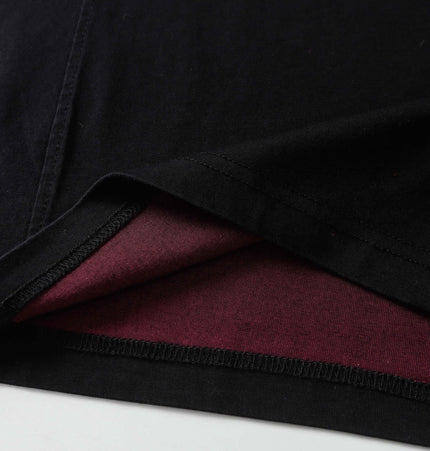 Retro Splatter Print TShirt – Loose Fit showing the stitched hem and soft fabric detail.