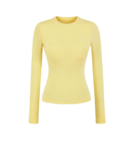 Elastisches Gepolstertes Slim Fit Langarmoberteil