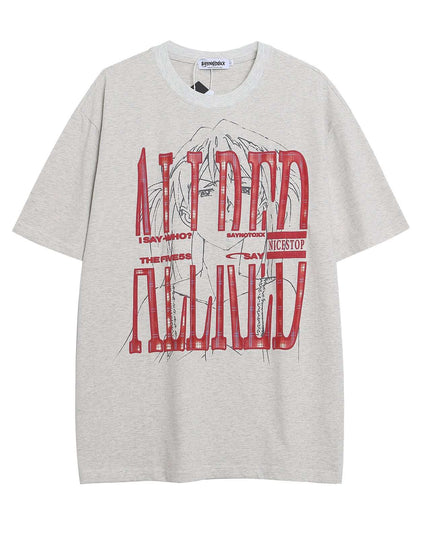 Maison Grozavu Timeless Sable Tee in signature tone — front view showing the precise sleeve cut
