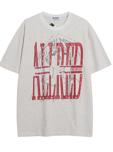 Back view of Black bubble letter print short top by Grozavu