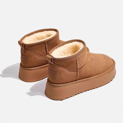 Zapatos de Algodón de Terciopelo Impermeables tipo Bizcocho