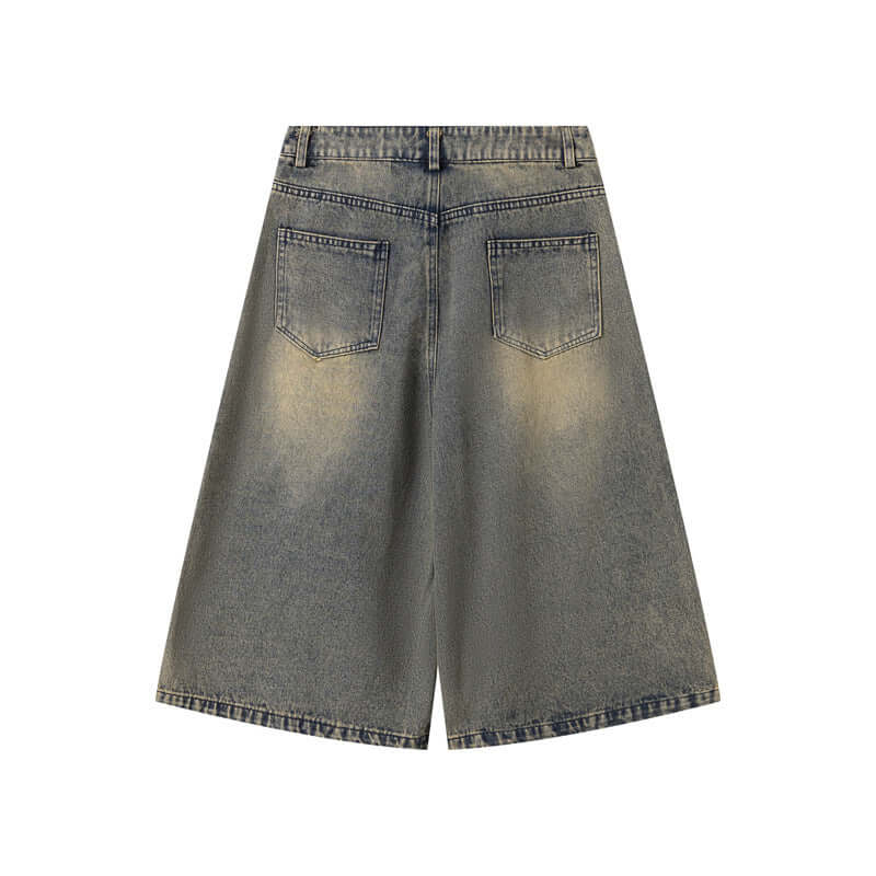 M leopard print seven quarter pants with Grozavu logo