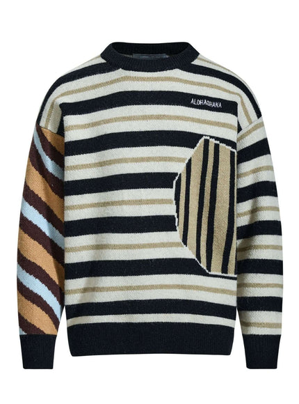 Back view of Pink embroidered paneled pullover by Grozavu