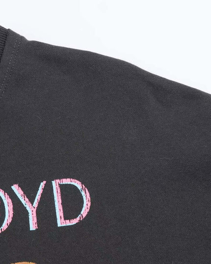 Maison Grozavu Tailored Obsidian Pullover in signature tone — front view showing the tailored side seam