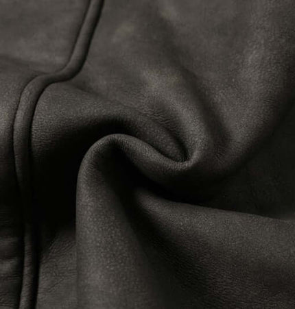 Thick Suede Hooded Jacket – Street Style fabric detail showcasing quality faux suede texture.