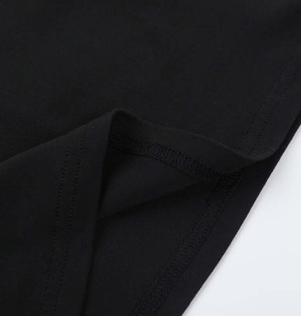 Lace Patchwork VNeck Top – Slim Fit fabric detail showcasing smooth texture and soft stretch.