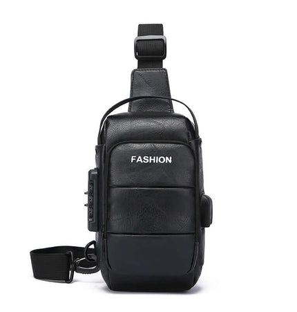 Geantă de piept încrucișată cu încărcare USB