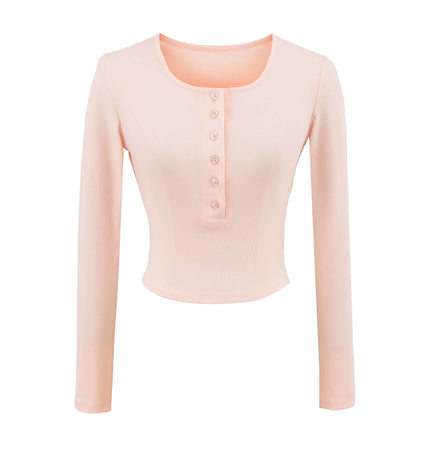 Maglietta a maniche lunghe a V - Vestibilità slim