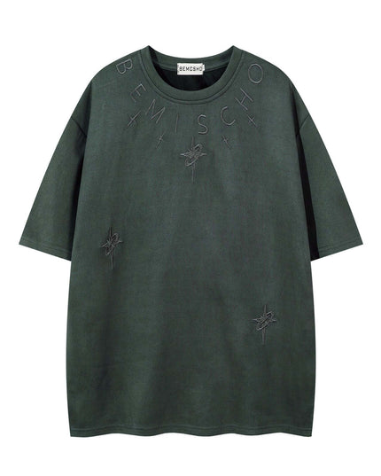 Maison Grozavu Umber Top Profile in signature tone — front view showing the tailored side seam