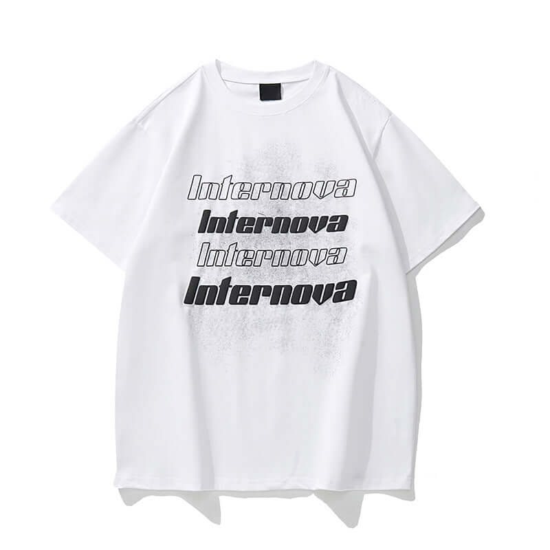 Black short sleeve t-shirt half with Grozavu logo