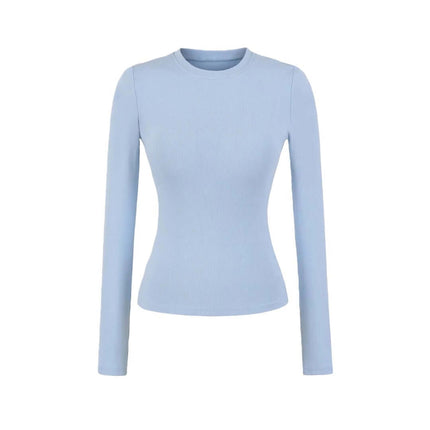 Elastic Padded Slim Fit Long Sleeve Top