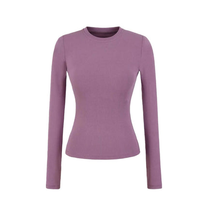 Elastisches Gepolstertes Slim Fit Langarmoberteil