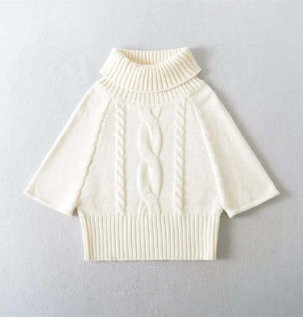 Cable Knit Cape Sweater – Loose Fit