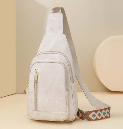 Borsa a petto in pelle morbida versatile rétro