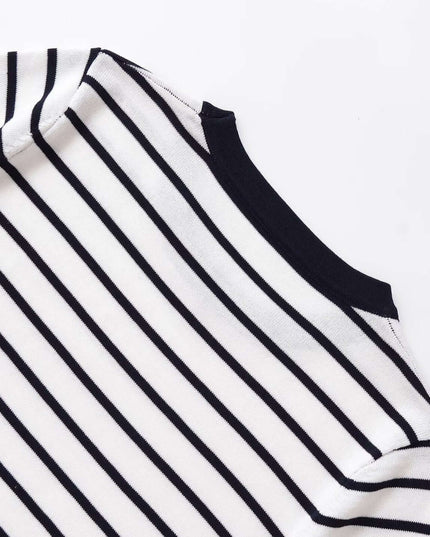 Maison Grozavu Ivory Tee Weave in signature tone — front view showing the premium woven texture