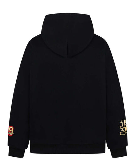 Maison Grozavu Ash Hoodie Drape in signature tone — front view showing the reinforced stitching on the hem