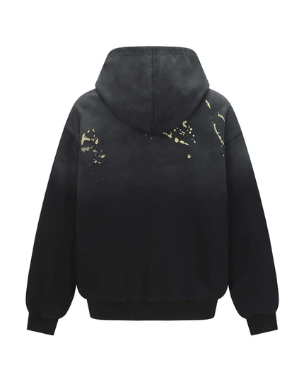 Maison Grozavu Modern Alabaster Hoodie in signature tone — front view showing the tailored side seam