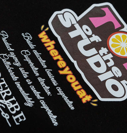 Top of the STUDIO graphic with the text 'whereyouat' on a black background.