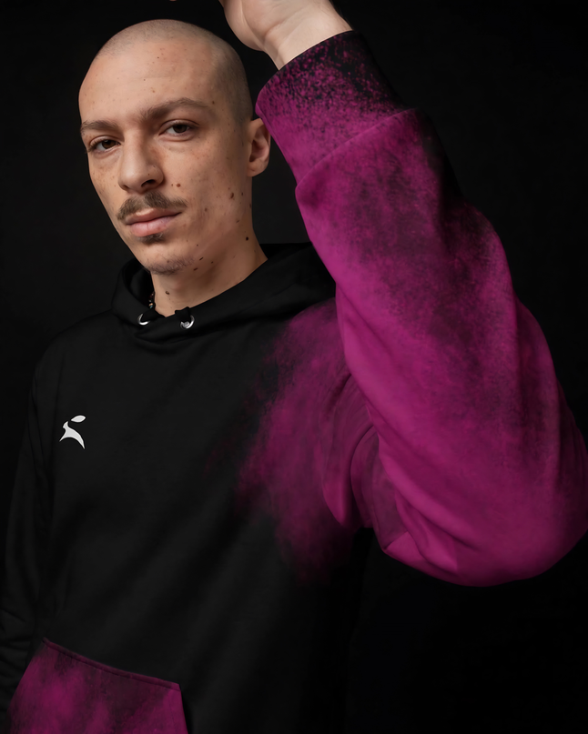 Magenta Smoke Hoodie — 330 g/m²