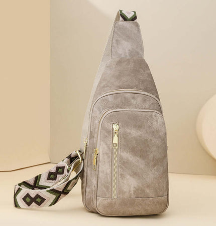 Borsa a petto in pelle morbida versatile rétro