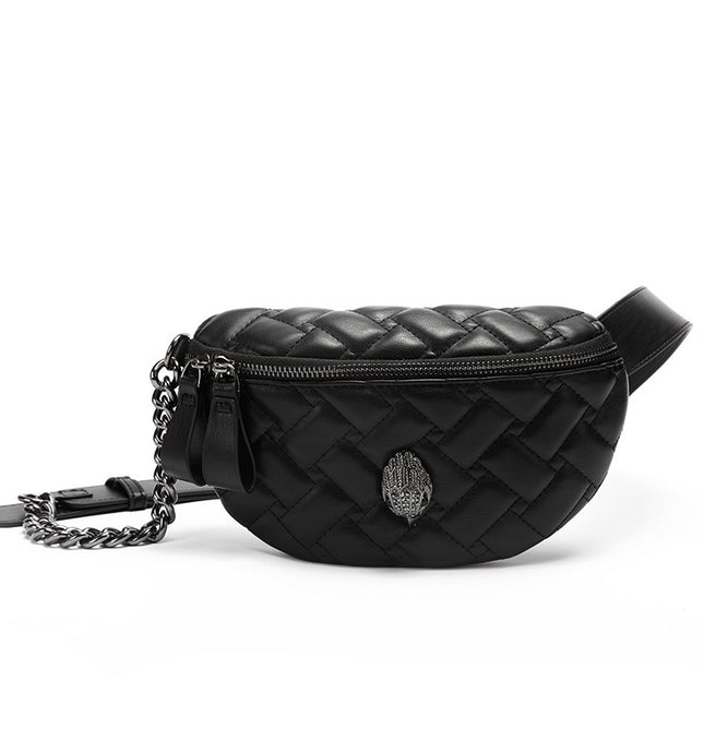 Borsa a tracolla con catena a testa d'aquila