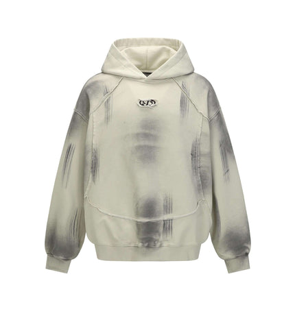 Creative Vintage Hoodie – Loose Fit featuring a unique painted graphic design and classic crew neckline.