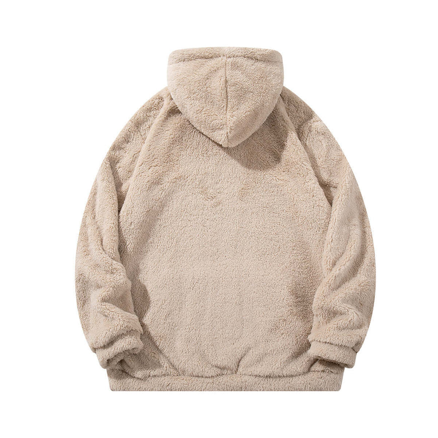 Arctic Fleece Hooded Sweatshirt styling detail - Premium Streetwear