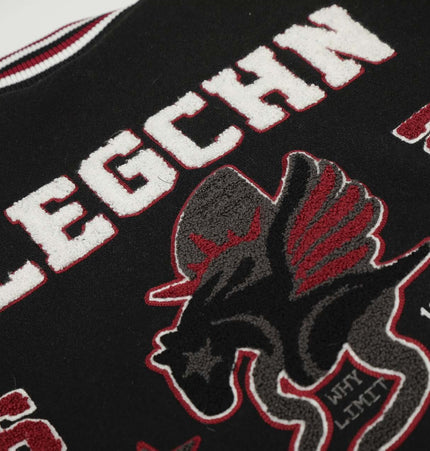 Heavy Embroidery Baseball Jacket – Thick Fit design featuring bold embroidery and stylish accents.