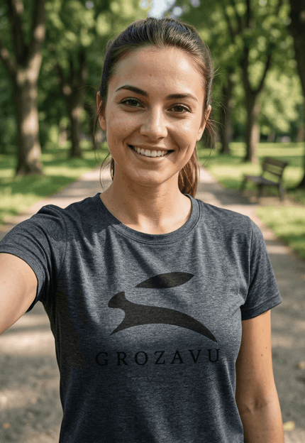 @GrozavuCustomer che indossa la <a href="/it-gb/collections/womens-tshirts" title="T-shirt da donna">T-shirt</a> Signature in Romania