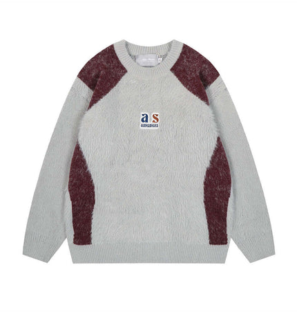 Close-up fabric and fit of Imitation Mink Fur Sweater