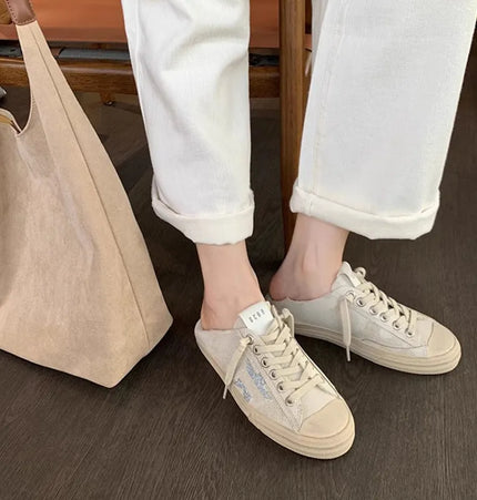 Rindsleder Schnürschuhe im Retro-Star-Stil