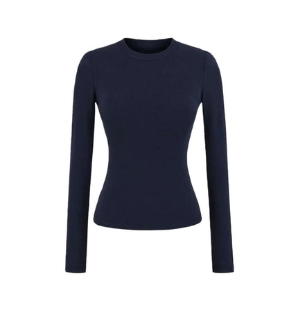 Elastisches Gepolstertes Slim Fit Langarmoberteil