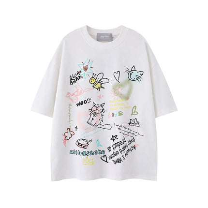 Back view of White essential drop shoulder tee by Grozavu