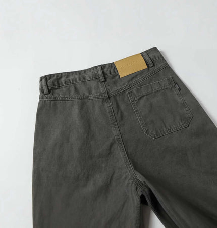 Distressed Patch Pocket Denim Pants with a distinctive patch pocket and vintage finish.